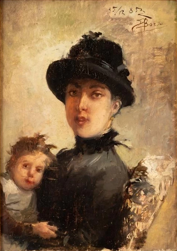 Ritratto di mamma con bambina
